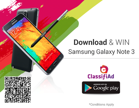 क्लासिफाइएड  एप्स डाउनलोड गर्दा सामसुङ नोट थ्री मोवाइल उपहार पाइने