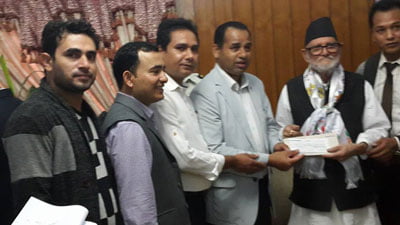 एनआरएन दक्षिण कोरियाद्धारा प्रधानमन्त्री राहत कोषमा १३ लाख सहयोग