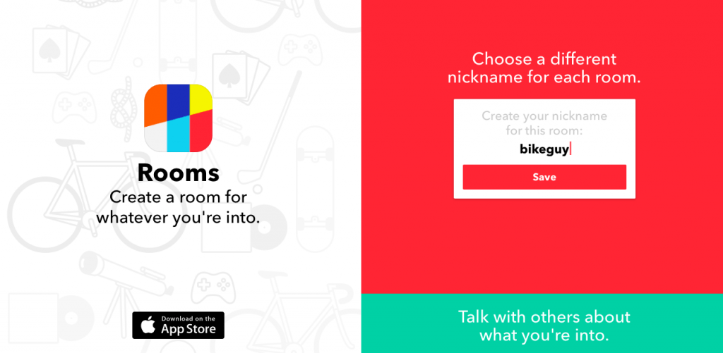 फेसबुकले ल्यायो नयाँ च्याट एप्लिकेशन ‘रुम्स्’