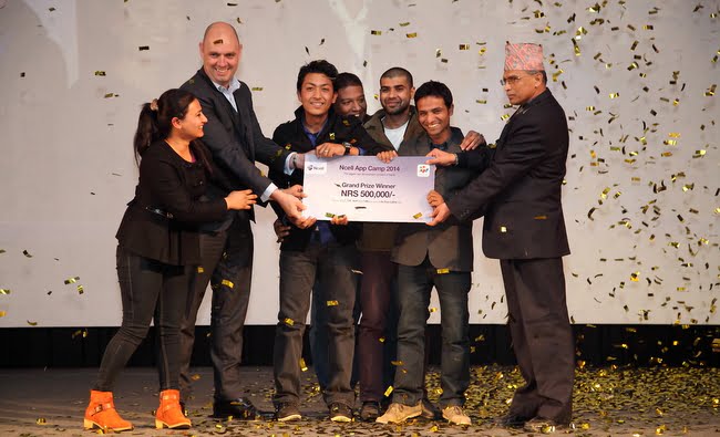 एनसेल एप क्याम्पमा आइसीटी फर एग्रिकल्चर एप विजेता