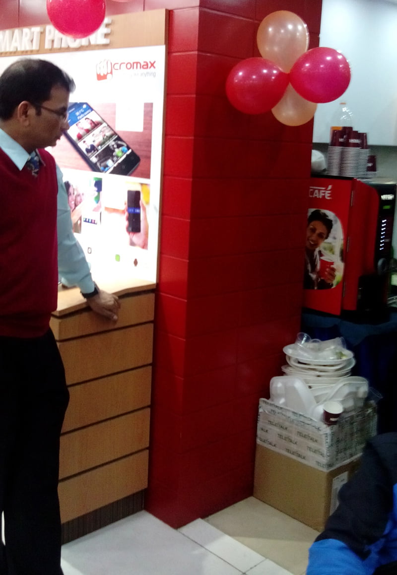 माइक्रोम्याक्सको पहिलो शोरुम उद्घाटनमा टेलिटकको बक्स ‘डस्टबिन’मा प्रयोग