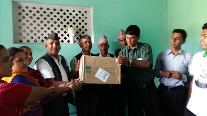 भुकम्प प्रभावित किसानलाई तरकारीको बिउ वितरण