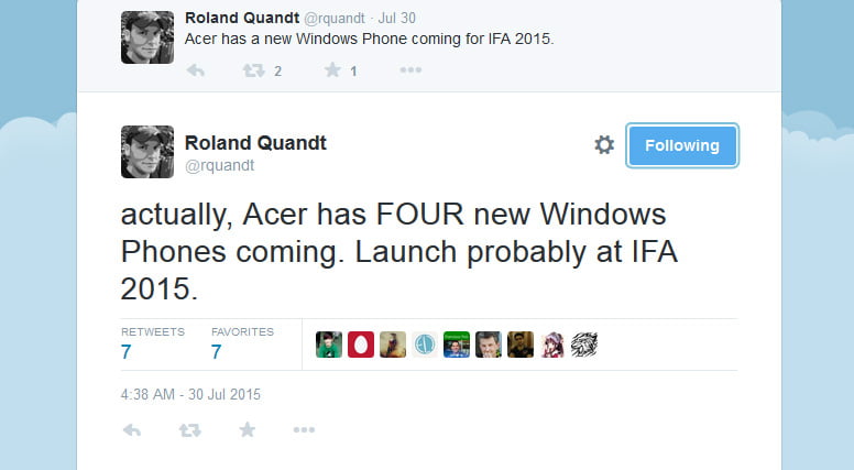 विण्डोज १० मा आधारित एसरको चारवटा फोनहरु आउँदै