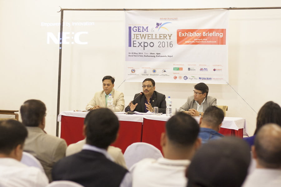 नेपाल इन्टरनेशनल जेम एण्ड ज्वेलरी एक्स्पो २०१६को तयारी पूरा