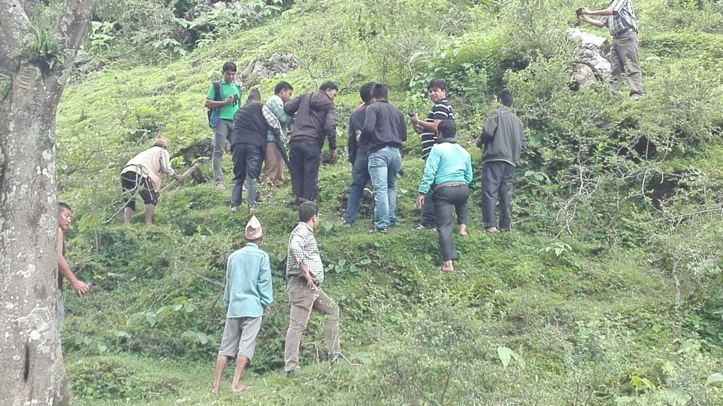 अर्घाखाँची सिमेन्टद्धारा खाँचीकोटमा वृक्षारोपण