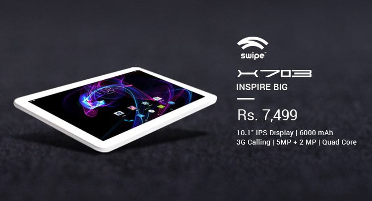 स्वाइपको नयाँ ट्याबमा भ्वाइस कलिंग, बजेट ट्याब ललीपप ओएसमा आधारित