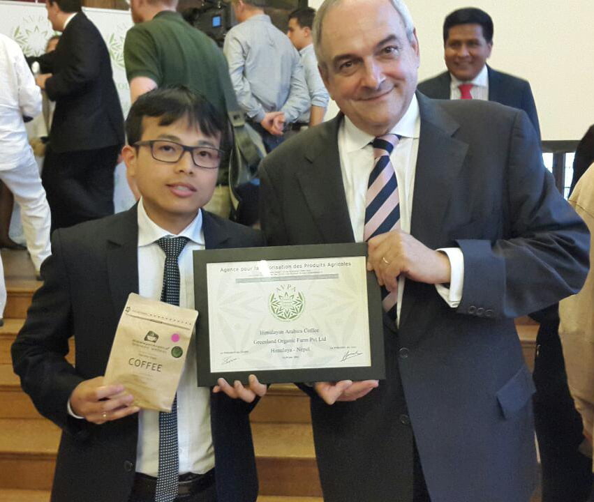 नेपालको हिमालयन अराविका कफीले अन्तराष्ट्रिय अवार्ड पायो