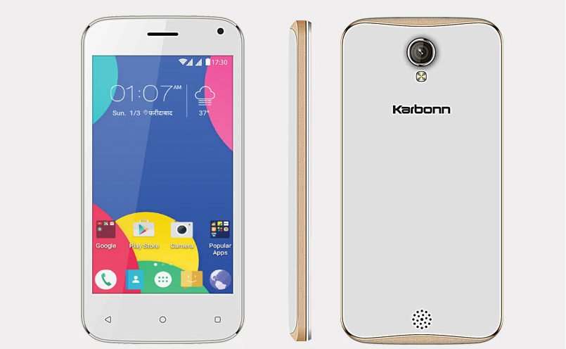 कार्बनको इन्ट्री लेभलको फोन ए९१ स्ट्रोम, एन्ड्रोयड ललीपप ५.१ भर्सनमा आधारित