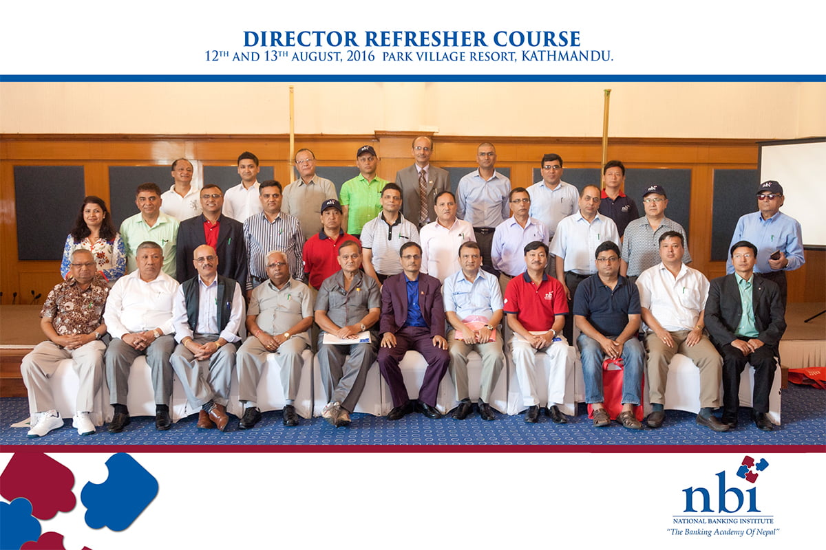 बैंक तथा वित्तीय संस्थाहरुका सञ्चालकहरुलाई पुर्नताजगी तालिम
