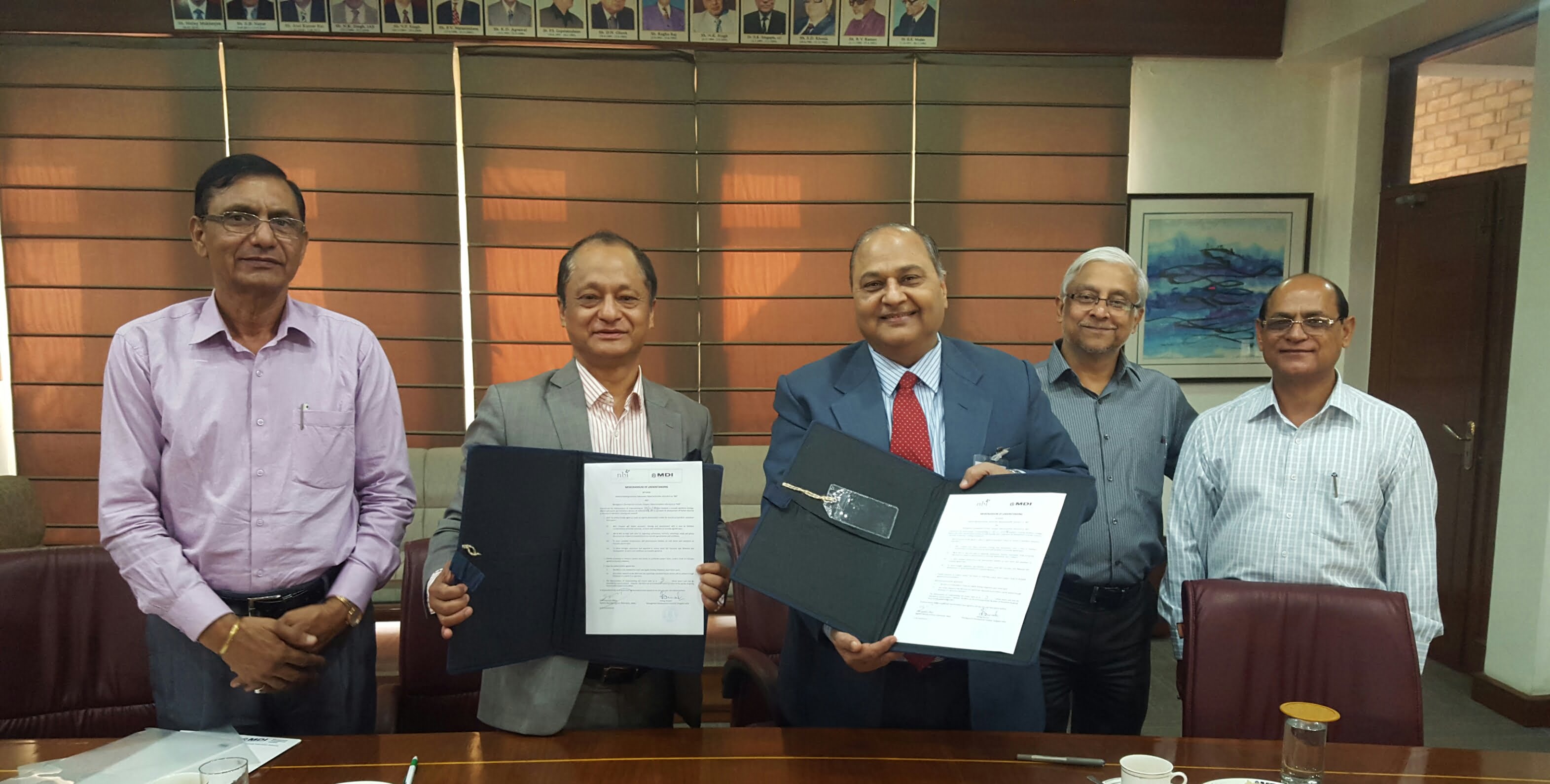 एनबिआई र भारतीय संस्था एमडीआई बिच समझदारी पत्रमा हस्ताक्षर