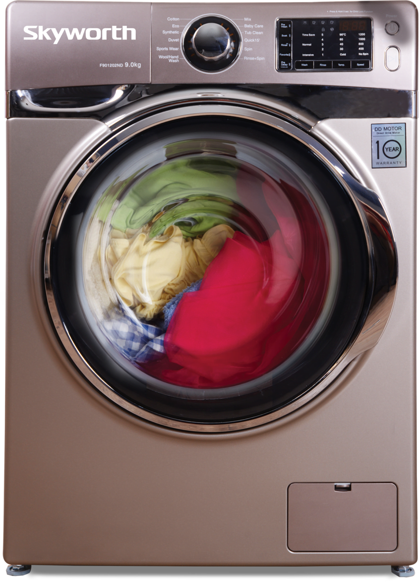 स्काईवर्थकाे डिरेक्ट ड्राइभ टेक्नोलोजी भएकाे वासिङ मेसिन