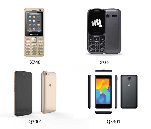 माइक्रोम्याक्सले ल्याएका चार नयाँ फोनका यस्ता छन विशेषताहरु