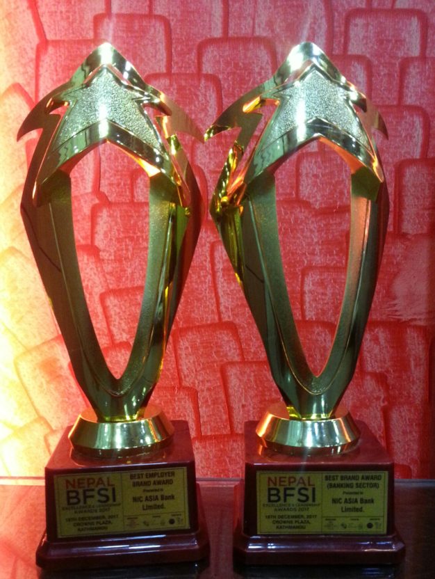 एन आई सी एशिया बैंकले पायो एकै साथ दुई अवार्ड