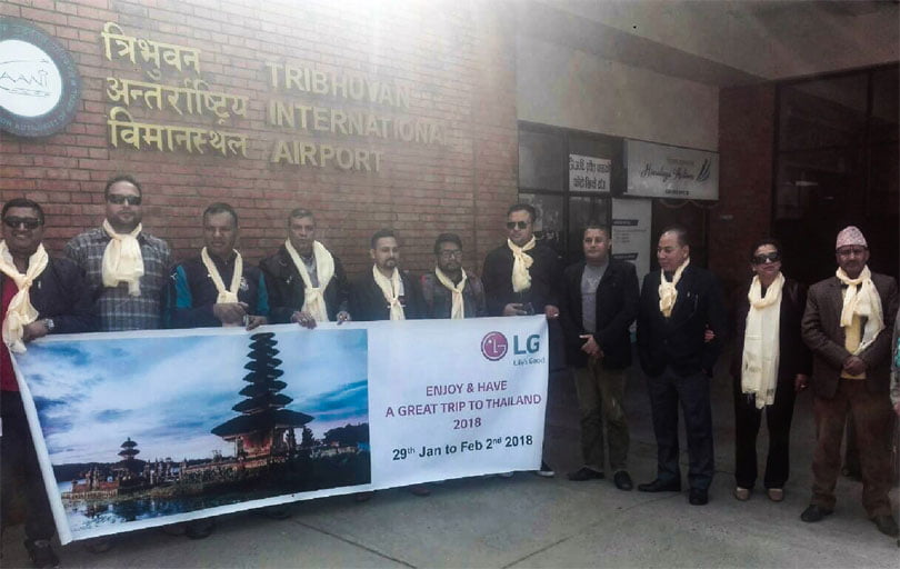 एलजीले डिलरहरुलाई थाइल्याण्ड घुमायो