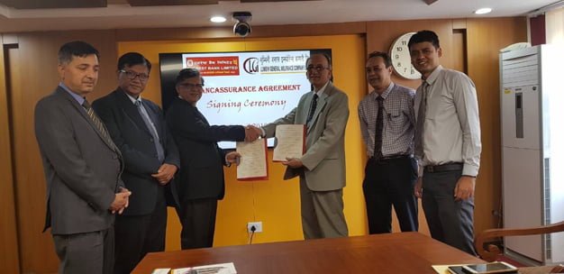 एभरेष्ट बैंक र लुम्बिनी जनरल ईन्स्योरेन्स बीच बैंकास्योरेन्स सम्झौता