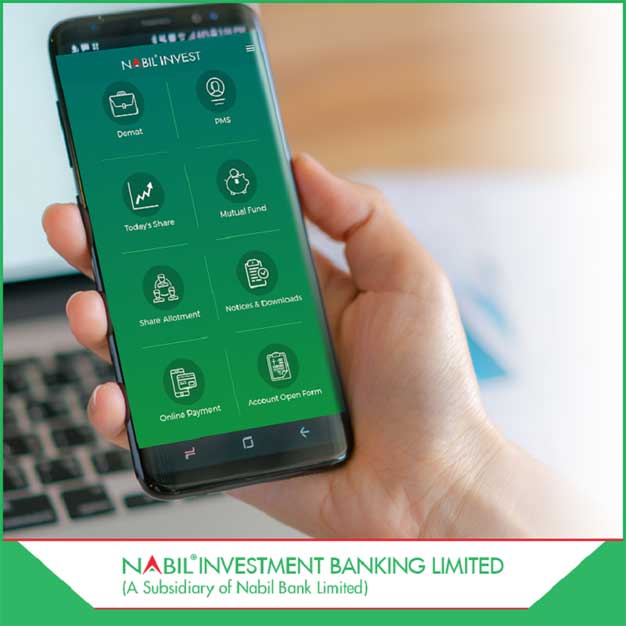नबिल इन्भेष्टमेन्ट बैंकको मोबाइल एप ‘नबिल इन्भेष्ट’ सार्वजनिक