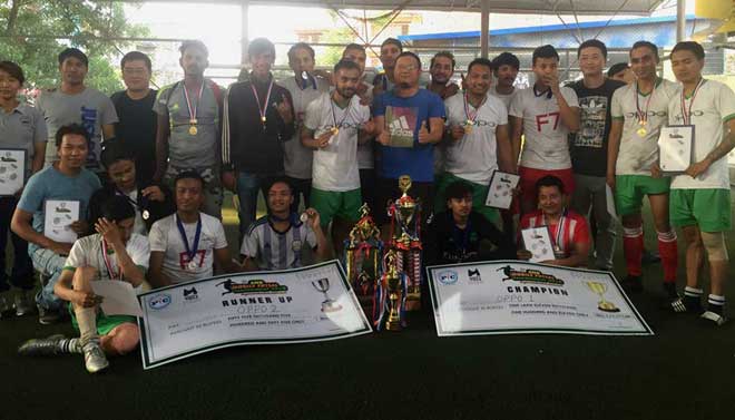 सेकेण्ड मोबाइल फुटसल टुर्नामेन्टको उपाधी ‘ओपो टिम वान’ ले पायो