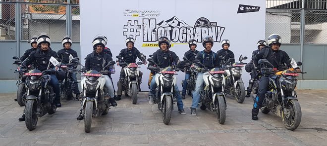 बजाज डोमिनार मोटोग्राफी शुरु