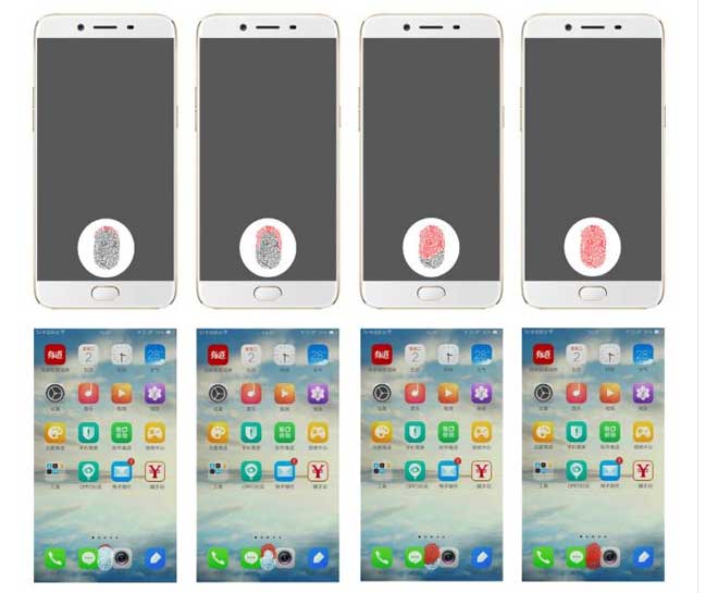 ओपोले पायो ईन–डिस्प्ले फिंगरप्रिन्ट सेन्सर पेटेन्ट, भुक्तानीका लागि समेत उपयोगी