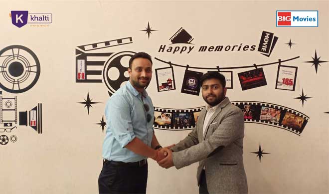 खल्ती र बिग मुभिजबीच साझेदारी, मोबाइलबाटै फिल्म टिकट किन्न मिल्ने