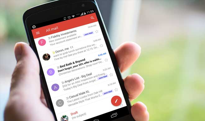 जीमेल मोबाइल एप नयाँ डिजाइनमा, ईमेलको जवाफ दिन मशीन लर्निंग प्रयोग