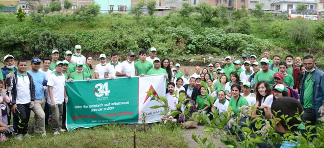 नबिल बैंकद्वारा बृक्षारोपण तथा सरसफाई कार्यक्रम सञ्चालन