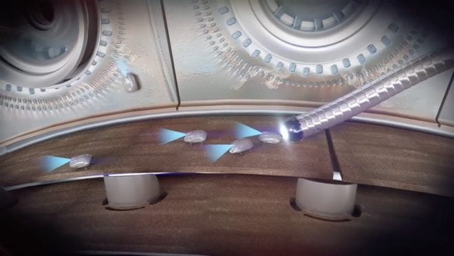 रोल्स रोयसको रोबोटिक साँग्लाले हवाई जहाजको इन्जिन मर्मत गर्ने