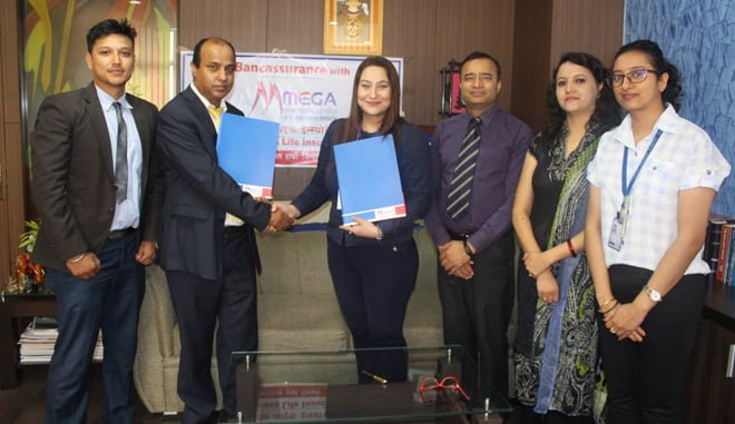 गुराँस लाइफ इन्स्योरेन्स र मेगा बैंक बीच बैंकासुरेन्स सम्झौता