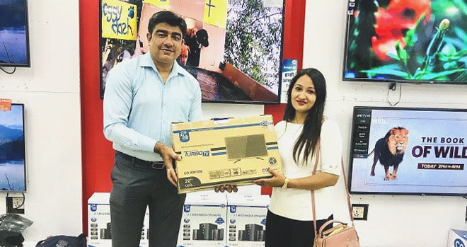 सिजीको विश्वकप अफरका बिजेतालाई टिभी उपहार