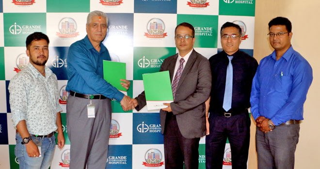 नबिल बैंक र ग्रान्डी अस्पतालबीच छुट र सुविधा सम्बन्धि सम्झौता