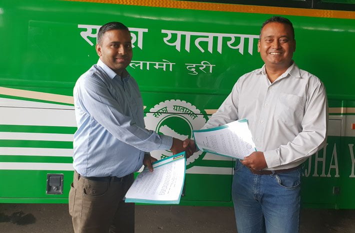 साझा यातायात र बससेवाबीच अनलाइन टिकटिङ सम्झौता, साझाका टिकट घरबाटै काट्न सकिने