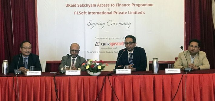 नेपालमा पहिलोपटक ‘अनलाइन रिभर्स फ्याक्टरिङ प्लेटफर्म’ स्थापना, ‘क्विक भुक्तानी’मार्फत सेवा दिईने