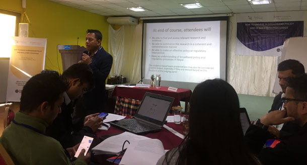 ब्रोडब्याण्ड इन्टरनेट र त्यसको उपयोगिता बारे जानकारी दिन कार्यशाला संचालन