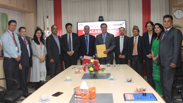 आइएमई लाइफ इन्स्योरेन्स र सनराइज बैंक बीच बैंक अस्योरेन्स सम्झौता