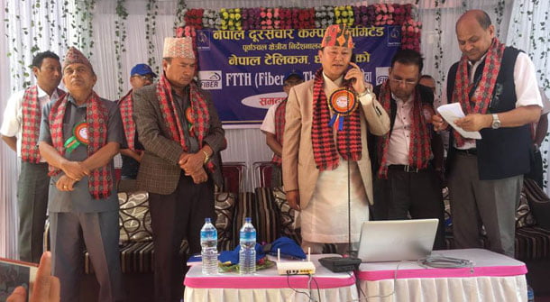 टेलिकमको एफटीटीएच सेवा धनकुटामा शुरु, जडानकर्तालाई वाइफाई राउटर र १ सय मिटर फाइबर निःशुल्क