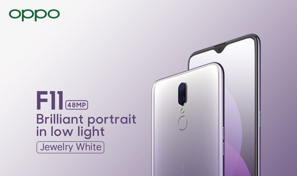 ओपो एफ११ अब ‘ज्वेलरी ह्वाइट’ रंगमा नेपाली बजारमा उपलब्ध