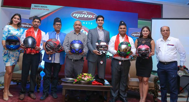 मेभोक्स ब्रान्डका हेलमेट नेपाली बजारमा