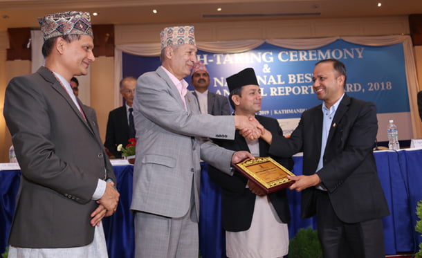 नेपाल टेलिकमलाई ‘नेसनल वेस्ट प्रिजेन्टेड अनुअल रिपोर्ट’ अवार्डको रनर अप उपाधि