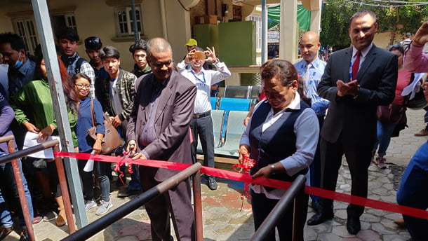 स्वयम्भूस्थित यातायात व्यवस्था कार्यालयमा मेगा बैंकको एक्सटेन्सन काउन्टर