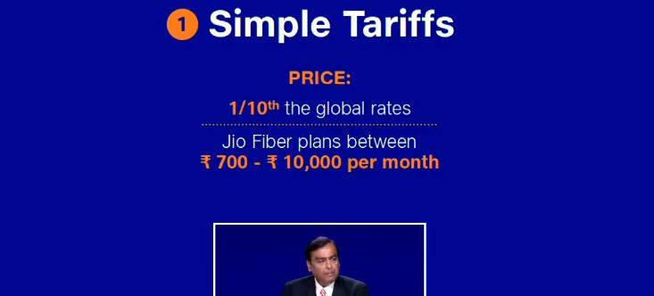 भारतीय टेलिकम जियोको गीगाफाइबर सर्भिस, १०० एमबीपिएसदेखि १ जीबीपिएससम्मको स्पीड