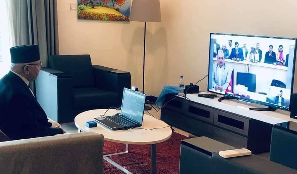 पहिलोपटक भिडियो कन्फ्रेन्समार्फत मन्त्रिपरिषद बैठक