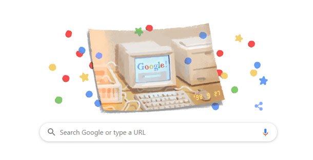 सर्च इन्जिन गूगलले पुरा गर्यो २१ वर्ष, ईतिहासलाई ताजा गर्न तयार पार्यो विशेष डूडल