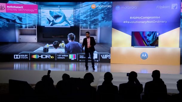 स्मार्टफोन निर्माता कम्पनी मोटोरोलाद्धारा स्मार्ट टिभी लन्च, ३२ इन्चदेखि ६५ इन्चको क्याटोगरी