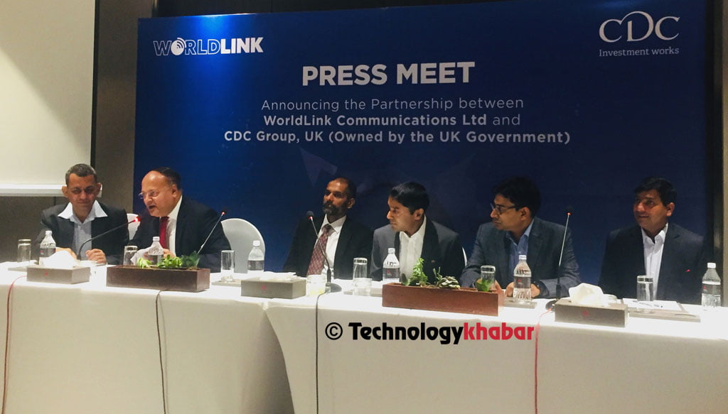 वर्ल्डलिंक कम्यूनिकेसन्समा सिडिसी ग्रुपको १ अर्ब ३५ करोड रुपैयाँ लगानी, १० प्रतिशत शेयर खरिद