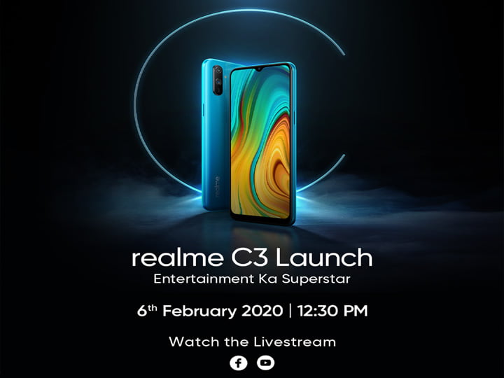 रियलमीको नयाँ स्मार्टफोन रियलमी सी ३ फरवरी पहिलो साता लन्च हुँदै, ड्युल रियर क्यामरा हुने