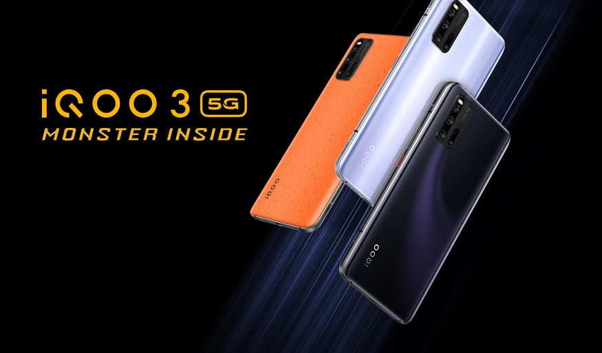 आईक्यू ३ को फोरजी र ५जी भेरिएन्ट लन्च, ४८ मेगापिक्सेलको क्वाड क्यामरा सेटअप