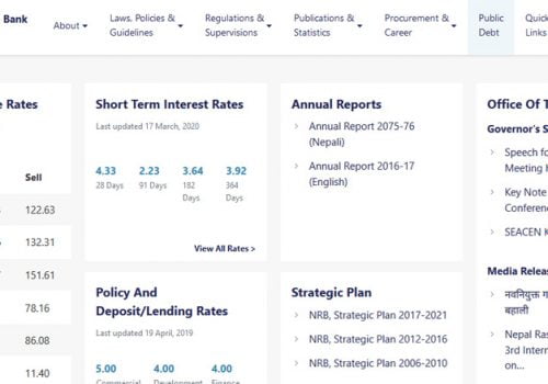 ६५ औं वर्ष प्रवेशको अवसरमा नेपाल राष्ट्र बैंकको नयाँ वेबसाइट सार्वजनिक