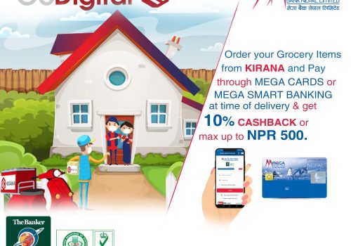 मेगा बैंकका ग्राहकहरुलाई घरमै बसी सामान किन्दा विशेष छुट