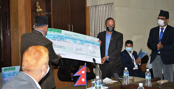 नेपाल टेलिकमले कोरोनाभाइरस संक्रमण रोक्न स्थापित सरकारी कोषमा १२ करोड रुपैयाँ दियो