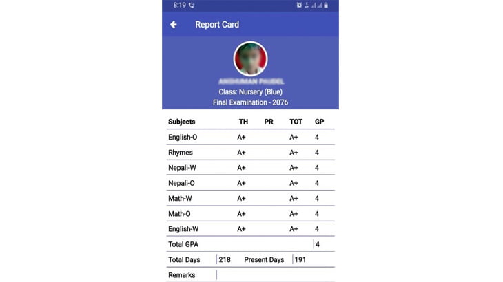 अनलाइनमा विद्यालय परिक्षाको नतिजा, रुपन्देहीको सगरमाथा माबिले सार्बजनिक गर्यो आफ्नै एपबाट